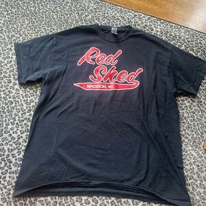 “red shed” graphic t shirt